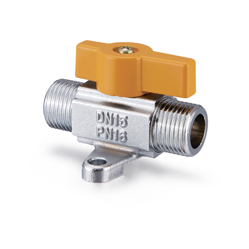 Katup Bola Kuningan YH-212 dengan Basis (M/M)